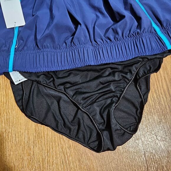 Saucony Outpace 3" Running Shorts Navy Blue Women's Size Large L Brief Lined New - Picture 10 of 12